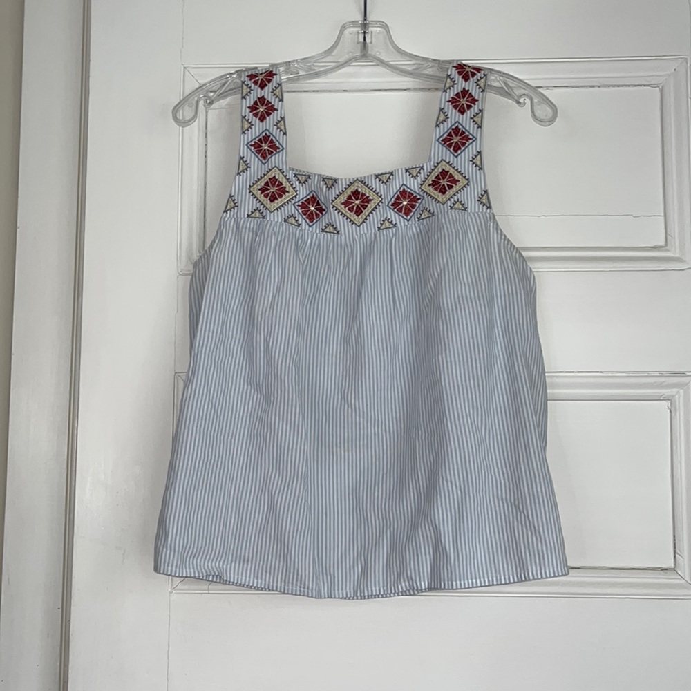 Madewell Embroidered Printed Tank